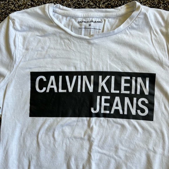 Calvin Klein White T-Shirt - Picture 3 of 4